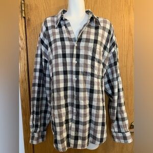 Riggins country cotton plaid button up shirt XL